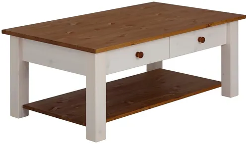 Home affaire Couchtisch Chicago – Landhausstil mit Stauraum in beige von Home Affaire