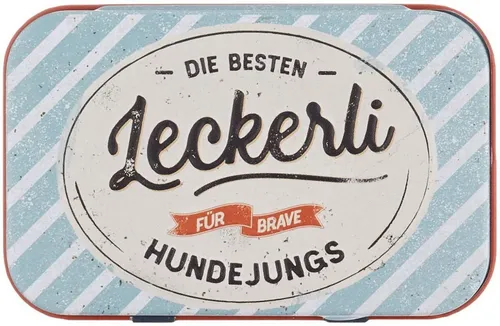 Nostalgic-Art Aufbewahrungsdose Nostalgic-Art- Leckerli-Dose - PfotenSchild - Brave Hundejungs