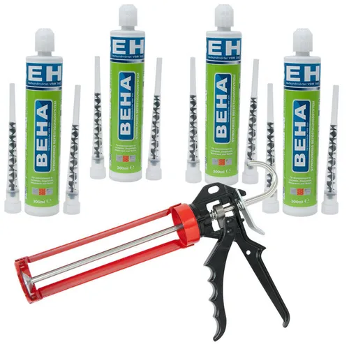 Verbundmörtel Injektionsmörtel Klebemörtel Ankerkleber Montagemörtel + Presse