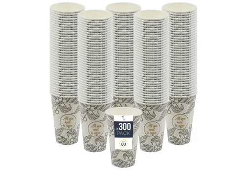 BENBOW Einwegbecher BenBow Kaffeebecher - 180 ml/250 ml/300 ml/400 ml - Einwegbecher, 300-tlg., Beschichteter Karton, BenBow Kaffeebecher 400 ml x 300