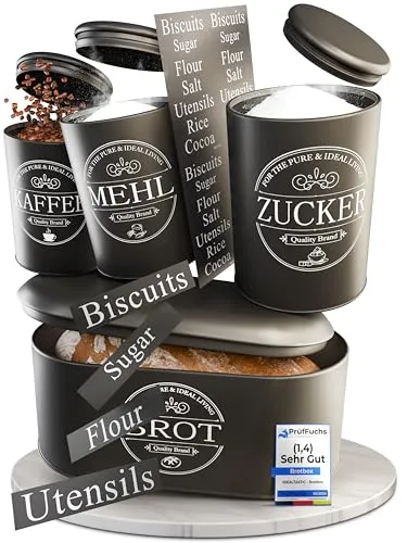 IDEALTASTIC® Premium Brotkasten 4er Set von IDEALTASTIC