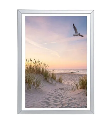 IDEAL TREND Bilderrahmen Bilderrahmen Fotorahmen aus Kunststoff Bilder Foto Posterrahmen Collag, für 1 Bilder (1 St), bruchsicheres Kunststoffglas