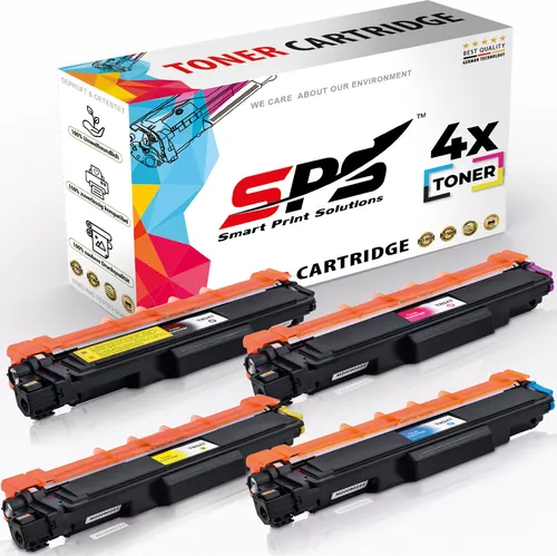 4x Kompatible Toner TN-247 für Brother DCP-L3510 - Toner-Set für Brother DCP-L3510: 4 Farben (Schwarz, Cyan, Gelb, Magenta) mit hoher Seitenreichweite bis zu 3000 Seiten für brillante Druckqualität.