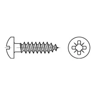 Spanplattenschrauben A 2 3,5x25-Z Halbrundkopf (1000 Stück) - Schrauben für Holzverbindungen, langlebig und korrosionsbeständig, ideal für professionelle Anwendungen und Heimwerkerprojekte.