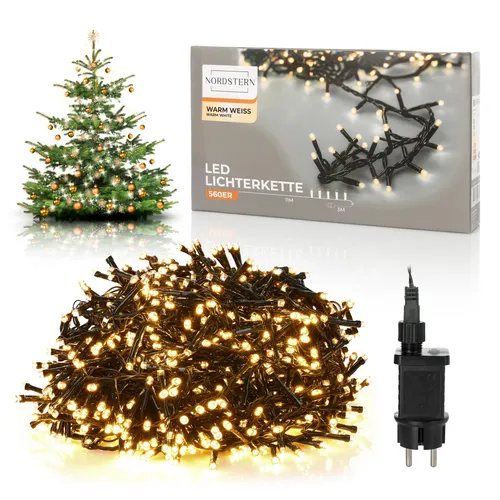Nordstern LED Büschel Lichterkette Warmweiß 560 LEDs in weiß von Olsen Store GmbH