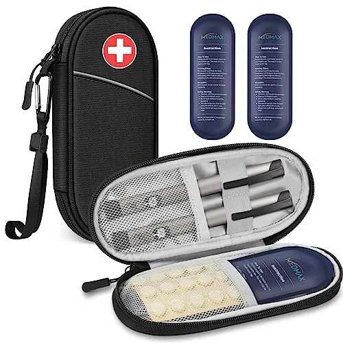 MEDMAX Insulin Kühltasche mit 2 Kühlakkus