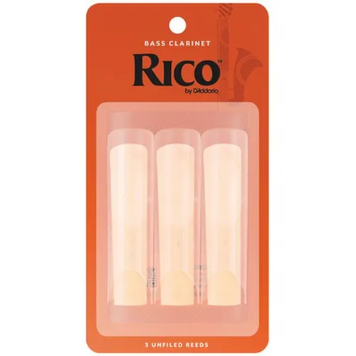 DAddario Woodwinds Rico Bass Clarinet 2.0 3-Pack