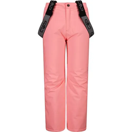 CMP KID Salopette lotus (B312) 128 - Skihose für Kinder, wasser- und winddicht mit ClimaProtect-Membran, perfekt für aktive Wintersportler. Verstellbare Träger und reflektierende Elemente sorgen für Komfort und Sicherheit.
