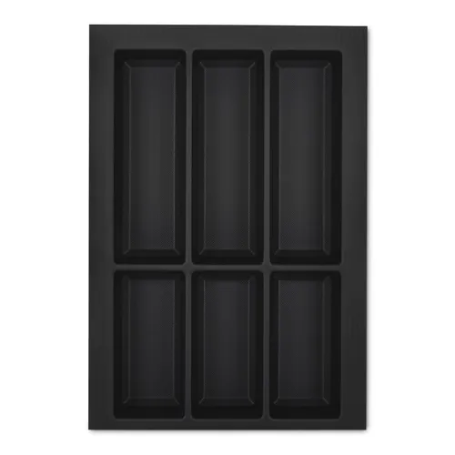Besteckeinsatz 400 mm schwarz für Blum Legrabox in Schüller Warendorf Küchen