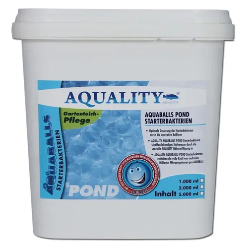 AQUALITY AQUABALLS Bakterienstarter 5000 ml Schlammabbau Gartenteich 7,60€/ltr