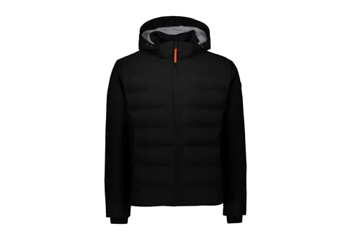 CMP Leichte Herren-Softshelljacke mit abnehmbarer Kapuze, Schwarz, 52 - Windbreaker für Alltag und Outdoor, wasserdicht (WP 10.000) und atmungsaktiv (MVP 5.000) dank Clima Protect Technologie, ideal für aktive Männer.