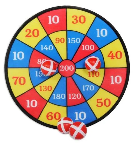Produktbild OA Dartscheibe Klett mit 4 Bällen, Ø35 cm