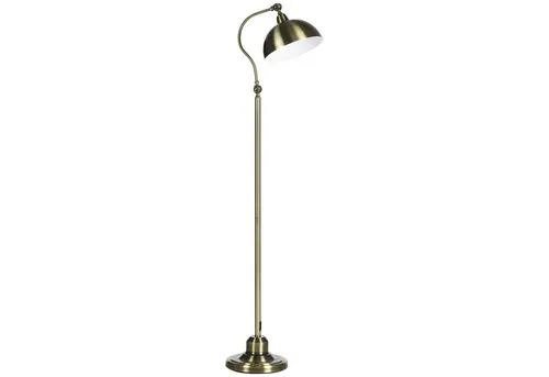 HOMCOM Stehlampe im Retro-Design - Standleuchte mit verstellbarem Lampenschirm, stabiler Metallbasis und elegantem Vintage-Look, ideal für ein gemütliches Ambiente in jedem Raum.