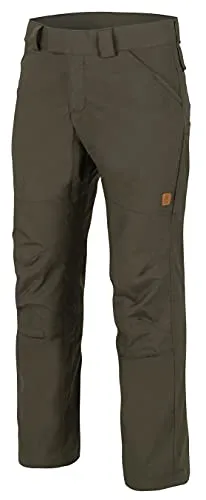 Helikon-Tex Woodsman Pants - Taiga Green - Wanderhosen mit elastischem Bund und verstärktem Kniebereich, ideal für Outdoor-Aktivitäten und Bushcraft.
