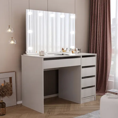 Schminktisch BELLA mit Spiegel und LED-Beleuchtung