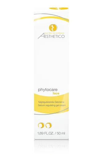 AESTHETICO phytocare 50 ml - Hautklärende Gelcreme für Akne - Tagespflege für unreine, fettige Haut, die schnell einzieht, mattiert und beruhigt. Reduziert Talgproduktion und Unreinheiten, ideal als Make-up-Grundlage für ein frisches Finish.