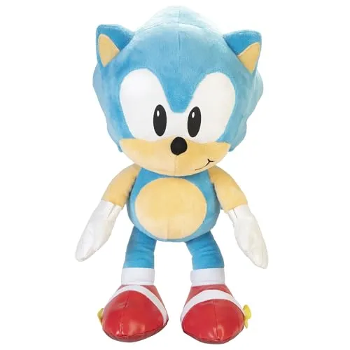 Jakks - Sonic the Hedgehog Jumbo Plush 50 cm - Merchandise, großer 50 cm Kuschelplüsch von Sonic, ideal als Geschenk für Fans und perfekt zum Spielen und Sammeln.