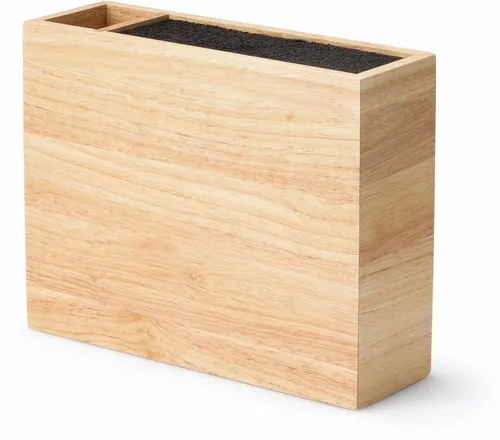 Continenta Messerblock aus Hartholz - Küchenmesser Utensilienbehälter aus robustem Hartholz, flexibel einsetzbar und ideal für eine ordentliche Aufbewahrung Ihrer Messer.