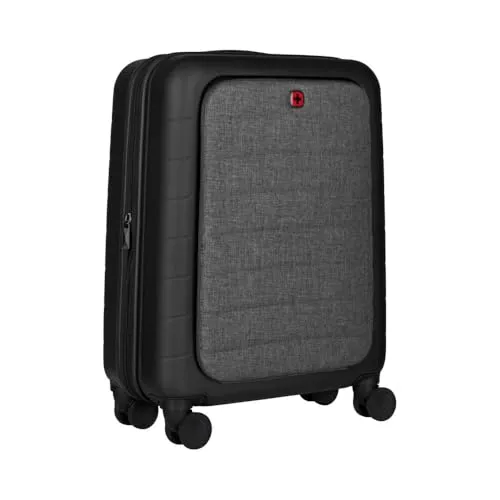 WENGER Laptop-Trolley Syntry - Kunstfaser schwarz 40 x 20 x 55 cm, handgepäcktauglich mit integriertem Zahlenschloss und mobilem Office