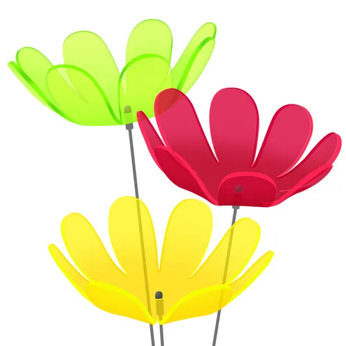 Stück SUNPLAY Sonnenfänger Ø15cm Suncatcher, Gartenstecker Ringelbl. FARBMIX 3