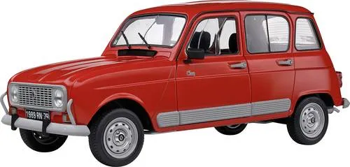 Solido 1:12 Renault R4 GTL rot - Detailgetreues Modell - Miniatur Motorfahrzeug-Modelle, hochwertiges Die-cast Modell mit Kunststoffsockel, ideal als Geschenk für Sammler und Auto-Enthusiasten.