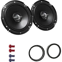 JVC CS-J620X Auto Lautsprecher 16,5 cm mit Einbauset passend für Seat Altea + Altea XL ab 2004 Türen vorne 600 W 165mm  2 Wege Koax