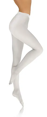 sesto senso Damen Strumpfhose Blickdicht Microfaser 70 DEN weiss 3 M Weiß