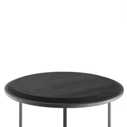 Couchtisch , schwarz , Maße (cm): B: 42 H: 51