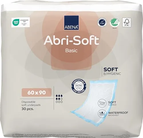 Abri Soft Basic Einmalunterlagen 60 x 90 cm – 30 Stück