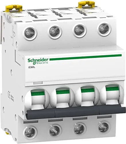 Schneider Electric iC60L MCB Leitungsschutzschalter Typ C, 4-polig 40A 100 → 130V, Abschaltvermögen 10 kA Acti 9
