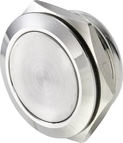 TRU COMPONENTS TC-9563740 Drucktaster 12V 0.005A 1 x Aus/(Ein) Kontaktelement (Ø x H) 21.7mm x 14.5mm IP65 1 St. Bulk