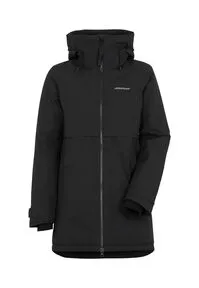 Didriksons Helle WNS Parka 6 black (060) - Damen Funktionsjacke - Wasser- und winddichte Damen Funktionsjacke mit 10.000 mm Wassersäule, ideal für Outdoor-Aktivitäten. Stilvolles Design und hervorragender Komfort dank atmungsaktivem Material und innovativem Kragendesign.