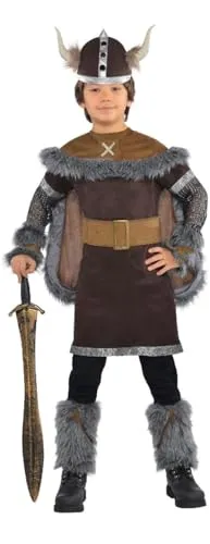 Viking Warrior Kostüm für Kinder (4-6 Jahre) von Amscan