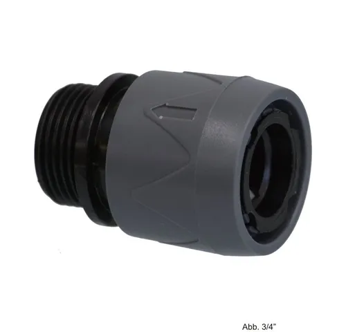 bevo Gartenschlauch PVC-U Hydro-Fit Schnellklupplung AG, AG x Klickmuffe 3/4