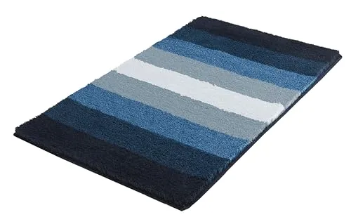 Meusch Badteppich Palace - Mare, 70x120 cm - Badematte in zeitloser Streifenoptik, ideal für Fußbodenheizung, maschinenwaschbar bei 40°C und trocknergeeignet, hergestellt nach Ökotex Standard 100.