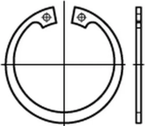 Reyher  Sicherungsringe DIN 472 Federstahl 21 x 1 (200 Stück)