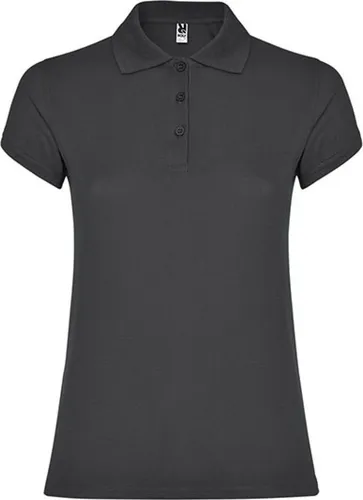 Roly PO6634 | Damen Star Woman Poloshirt, Piqué - Farbe: Dark Lead 46 - Größe: M