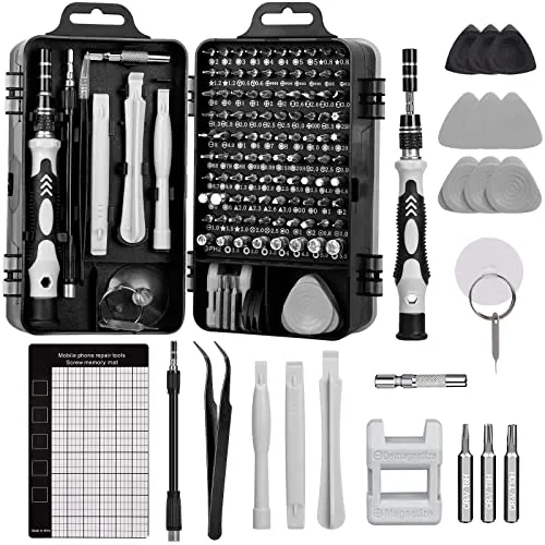 in 1 Feinmechaniker Werkzeug Set, Feinmechaniker Schraubendreher Set, Mini Schraubenzieher Set, Magnetische Mini Werkzeug Set, Reparatur Kit für Iphone/Laptop/Tablet/Uhren/Kamera usw 122