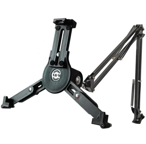König & Meyer Tablet-Halterung K&M 19790 mit Tisch-Mikrofonarm - Halterungen für Tablets und Mikrofone, flexibel einstellbar für optimale Nutzung auf der Bühne oder im Studio.