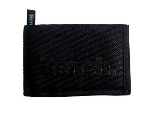 RabamtaGO Collection Klettbörse Bench Geldbörse 13,5 x 9 cm schwarz