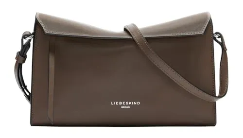 Liebeskind Berlin LORA CALF OPTIC Shoulderbag S - Umhängetasche aus vollnarbigem Nappaleder mit Überschlag und Reißverschluss, ideal für stilvolle Auftritte und praktische Nutzung.