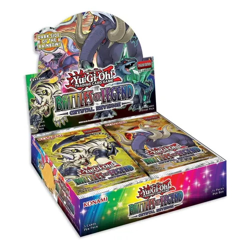 Konami Yu-Gi-Oh! Battles of Legend: Crystal Revenge - Sammelkartenspiel - TCG OVP Displays, inkl. Booster und 1. Auflage, ideal für Sammler und Fans des Yu-Gi-Oh! TCG in englischer Sprache.