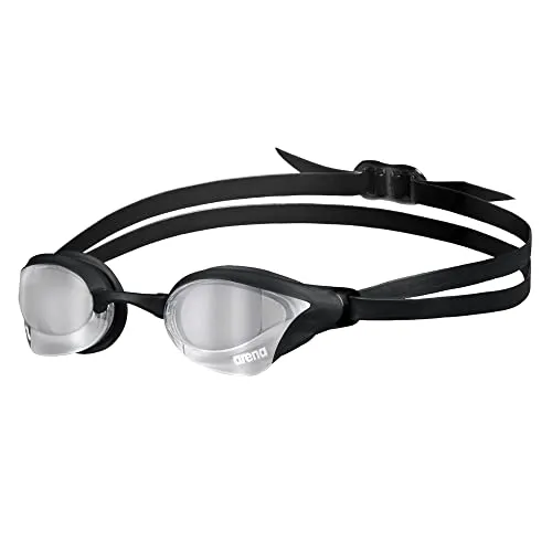 arena Cobra Core Swipe Mirror Wettkampfbrille - Schwimmbrille mit innovativer Swipe Anti-Beschlag-Technologie, UV-Schutz und anpassbaren Nasenstege für optimalen Komfort und Leistung im Wettkampf.