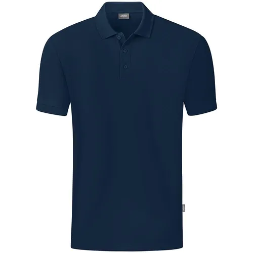 Jako Poloshirt Polo Organic Damen 48 - Hochwertiges Damen Poloshirt aus 100% Bio-Baumwolle, Größe 48, in elegantem Marine, ideal für Handball und sportliche Aktivitäten.