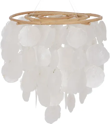 Rundes Muschel Windspiel - weiß - 30*30*30*30*30 cm