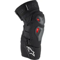 Alpinestars Bionic Pro Plasma Knieprotektoren, schwarz, Größe S M - Schutz für Sportler: Zwei thermoplastische Schalen bieten hohe Abriebfestigkeit und Aufprallschutz, während die Gleitgelenkkonstruktion Beweglichkeit gewährleistet.