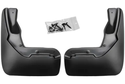 RECAMBO Kfz-Schmutzfänger Set vorne für Mercedes E Klasse T-Modell, S213, ab 2016>, passgenau, 2-tlg., Spritzschutz, TPE - Kunststoff-Gummi, Flexibel, stoß-und bruchfest