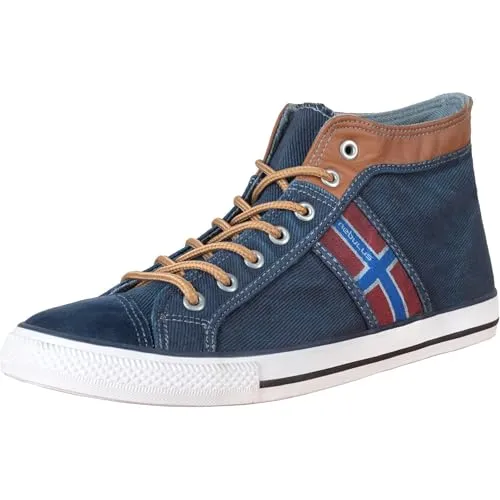 Nebulus Herren Sneaker Utah High, Ledersneaker, Turnschuhe (Navy, EU Schuhgrößensystem, Erwachsene, Herren, Numerisch, M, 44)