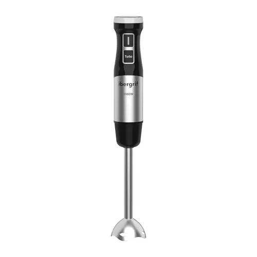 Ibergrif Stabmixer 1000 W mit stufenloser Regelung und Turbo