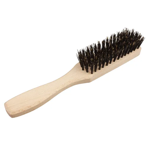 Haarbürste mit Holzgriff und 100 % Wildschweinborsten - Entwirrende Haarbürste für alle Haartypen, 22 cm lang, aus natürlichen Wildschweinborsten, ideal für sanftes Entwirren und Pflege.
